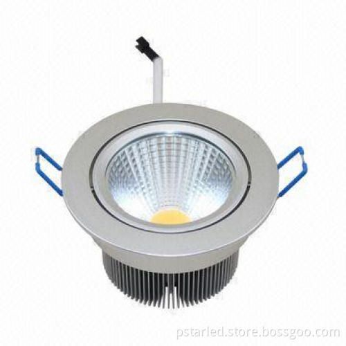 PF>0.95 LED Downlight with Sharp COB, 12W Ceiling, CRI>80, Jewelry Store